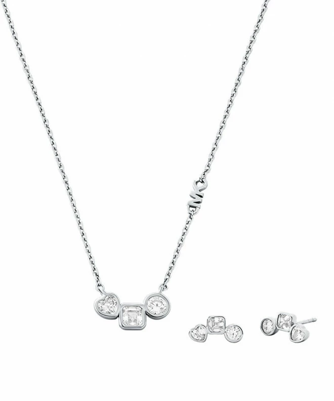 Michael Kors Premium Silver SET necklace MKC1767SET