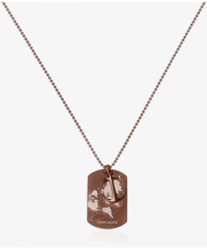 Tom Hope World Tag Coffee Necklace TM0631