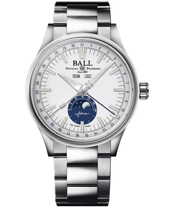 Ball Engineer II Moon Calendar Limited Edition Men's Watch NM3016C-S1J-WH