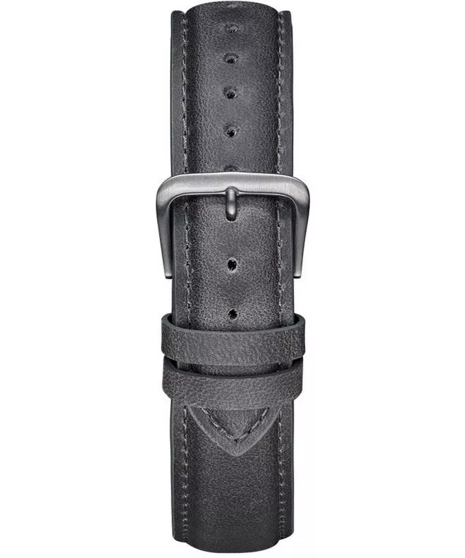 Meller Grey Gunmetal Leather 20 mm Strap GST-1GREY