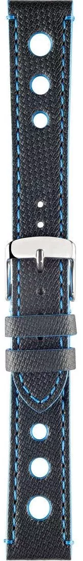 Morellato Bowling Canvass Texture Blue-Black 20mm Strap A01X4498B24866CR20