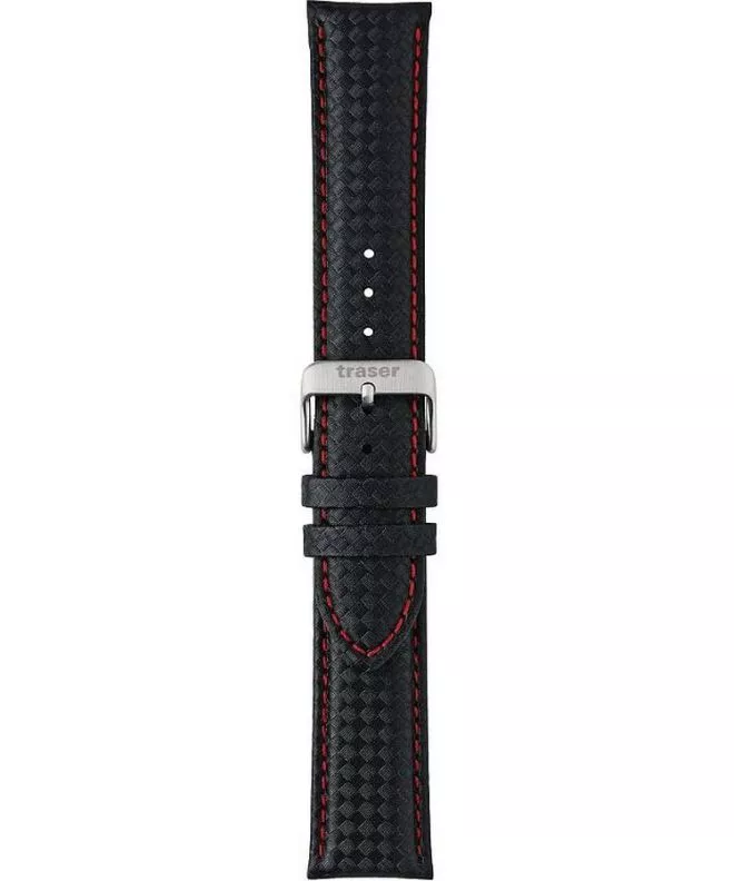 Traser Leather P66 Red Combat Strap TS-105717