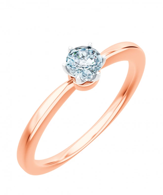 Bonore - Rose Gold 585 - Diamond 0,4 ct ring 102719