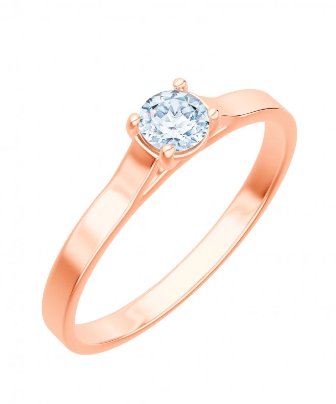 Bonore - Rose Gold 585 - Diamond 0,4 ct ring 102726