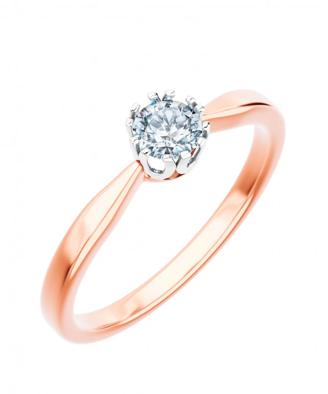 Bonore - Rose Gold 585 - Diamond 0,4 ct ring 102724