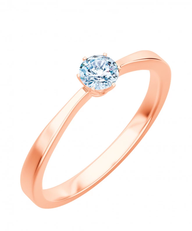 Bonore - Rose Gold 585 - Diamond 0,4 ct ring 102728