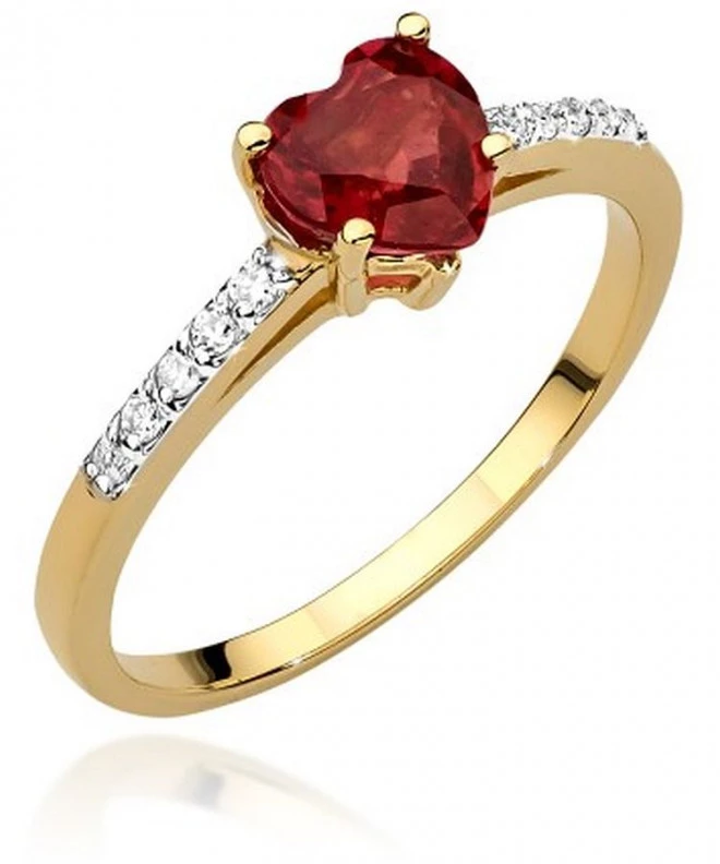 Bonore - White Gold 585 - Ruby 1,1 ct ring 122378