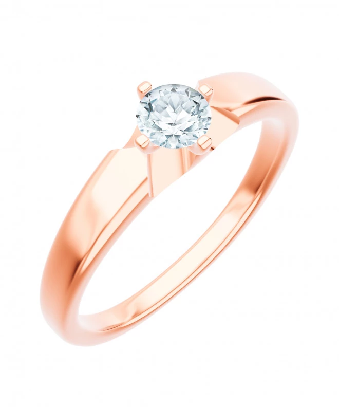 Bonore - Rose Gold 585 - Diamond 0,4 ct ring 102727