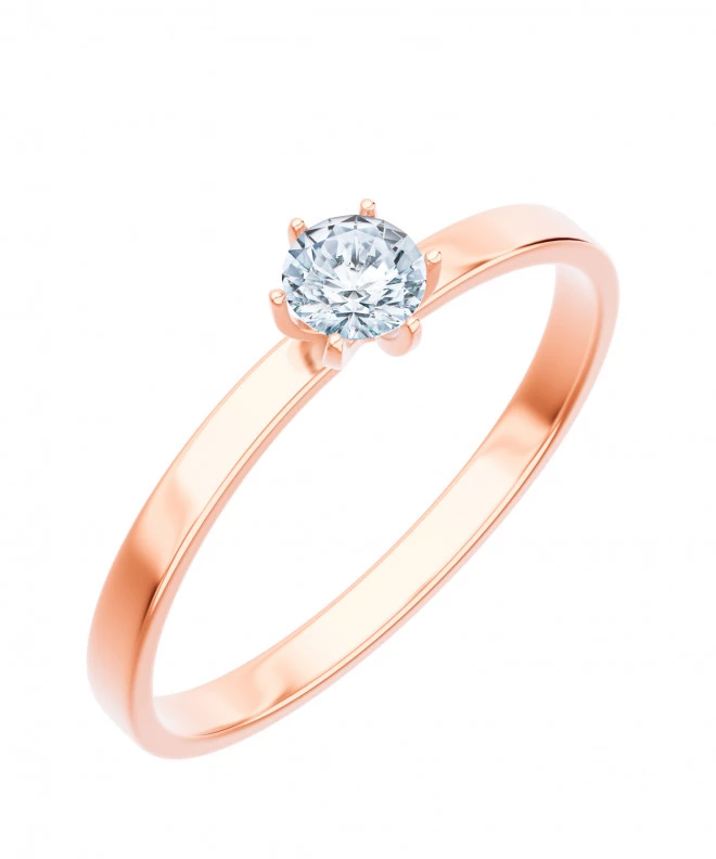 Bonore - Rose Gold 585 - Diamond 0,4 ct ring 102722