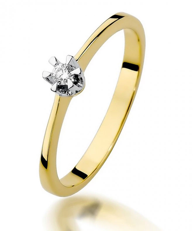 Bonore - Gold 585 - Diamond 0,04 ct ring 81042