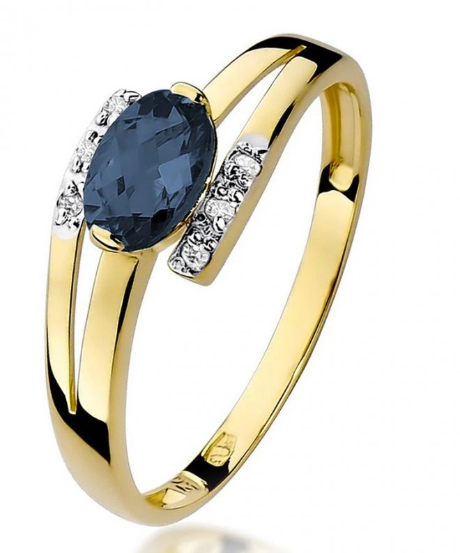 Bonore - Gold 585 - Sapphire 0,7 ct ring 97480
