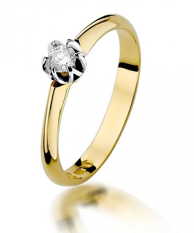 Bonore - Gold 585 - Diamond 0,1 ct ring 82092