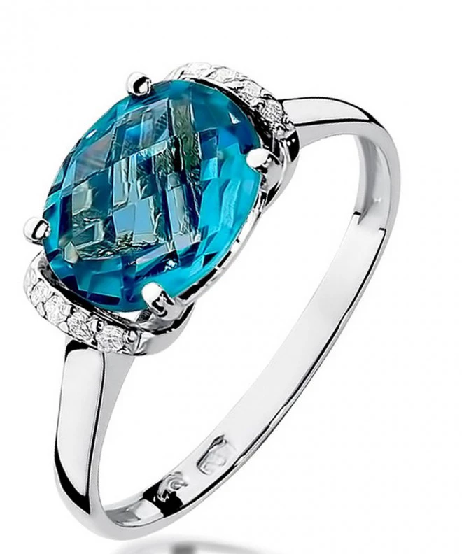 Bonore - White Gold 585 - Topaz 1,7 ct ring 127607