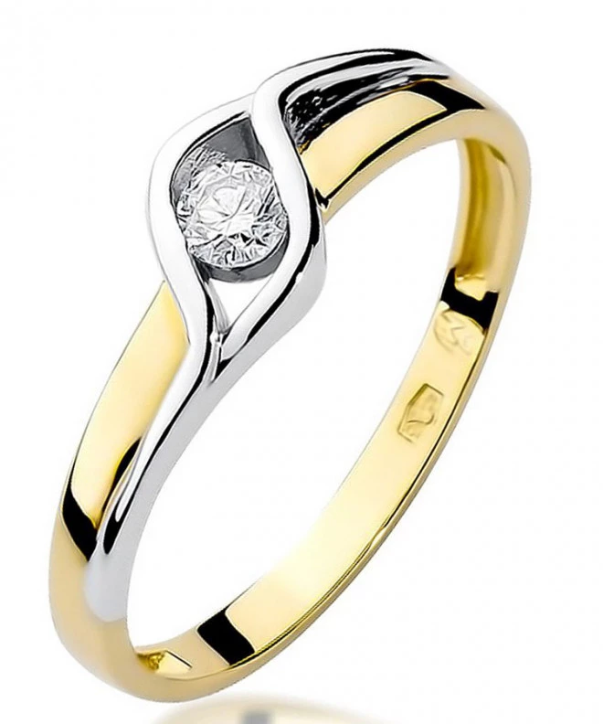 Bonore - Gold 585 - Diamond 0,1 ct ring 83087