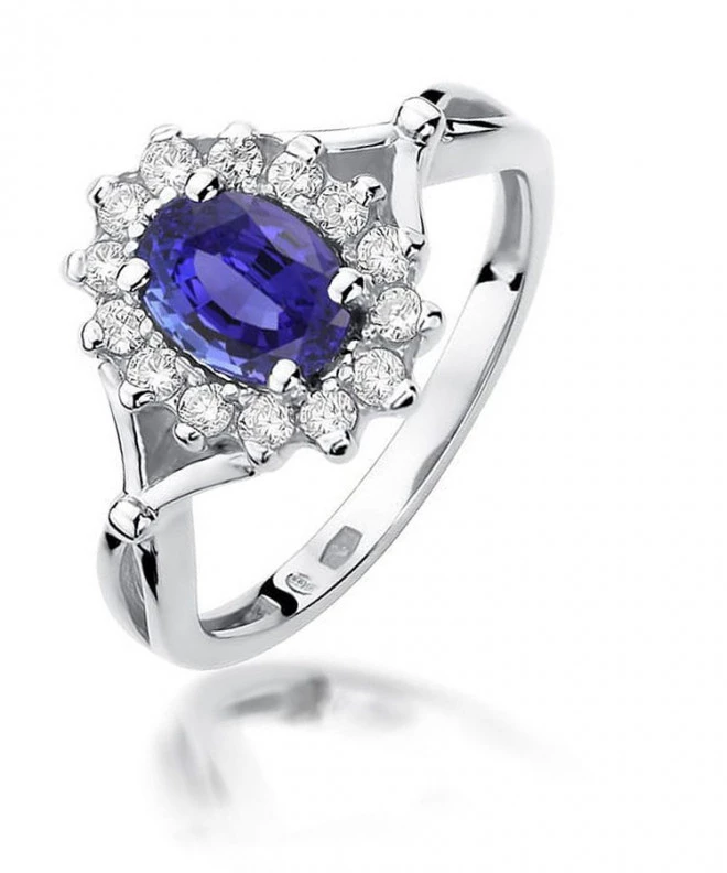 Bonore - White Gold 585 - Tanzanite 0,7 ct ring 125481