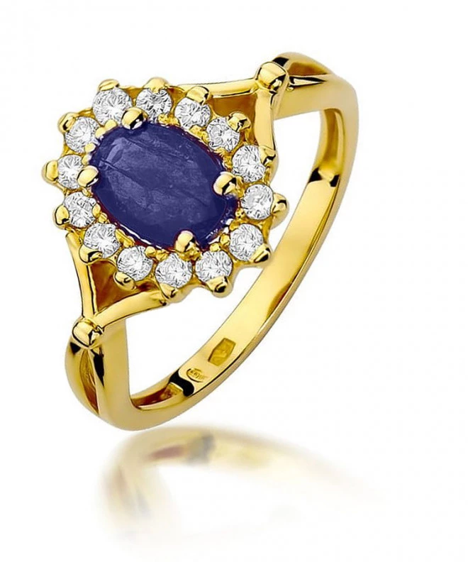 Bonore - Gold 585 - Sapphire 0,9 ct ring 97482