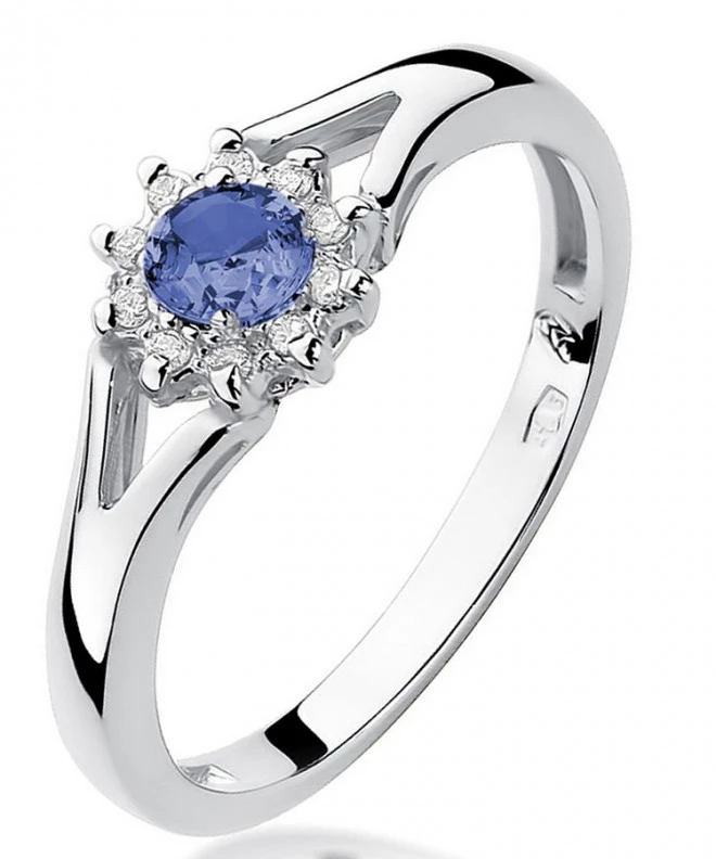 Bonore - White Gold 585 - Tanzanite 0,15 ct ring 125482