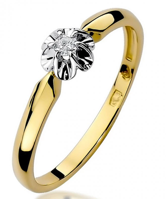 Bonore - Gold 585 - Diamond 0,04 ct ring 81052