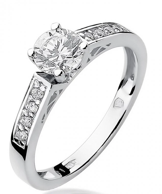 Bonore - White Gold 585 - Diamond 0,3 ct ring 116230