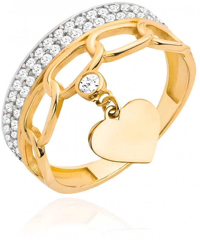 Bonore - Gold 585 - Cubic Zirconia ring 139052