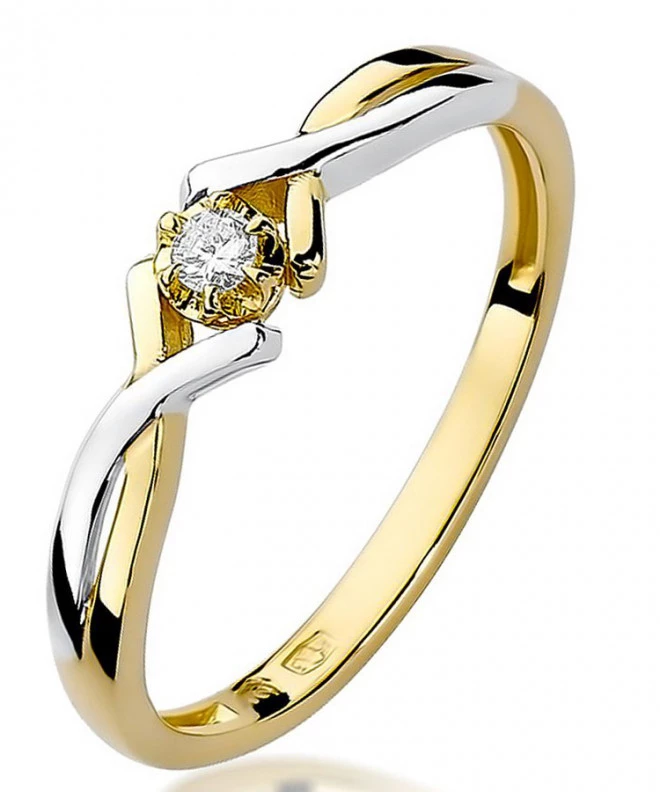 Bonore - Gold 585 - Diamond 0,04 ct ring 81054