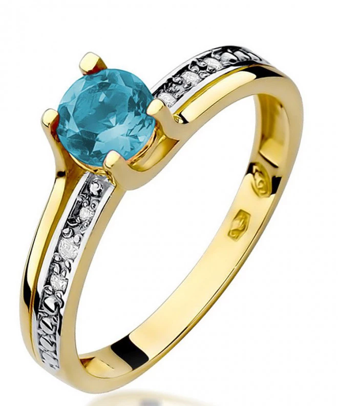 Bonore - Gold 585 - Topaz 0,5 ct ring 101685
