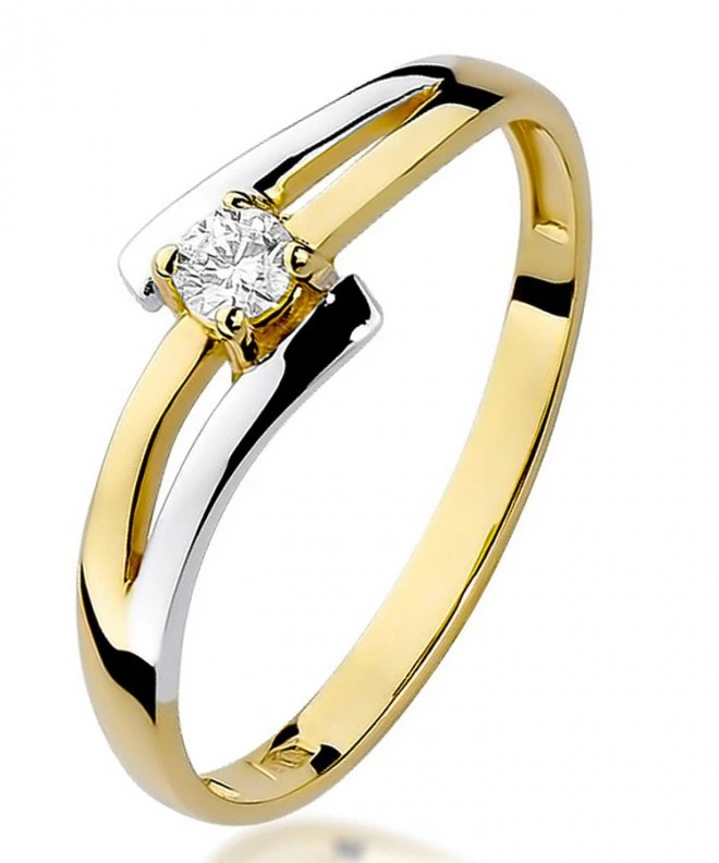 Bonore - Gold 585 - Diamond 0,08 ct ring 83098