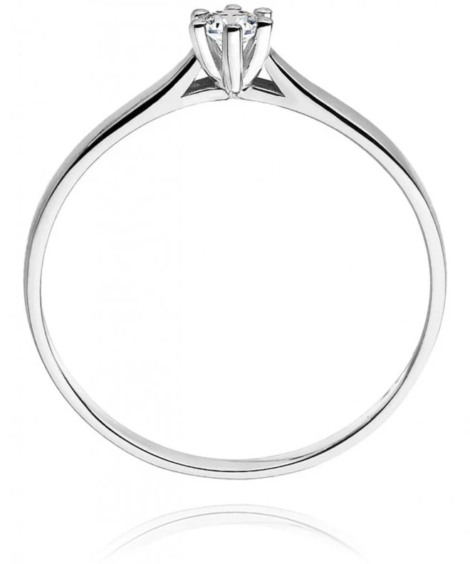 Bonore - White Gold 585 - Diamond 0,04 ct ring 106838