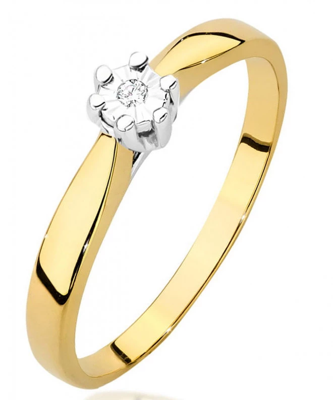 Bonore - Gold 585 - Diamond 0,01 ct ring 81060