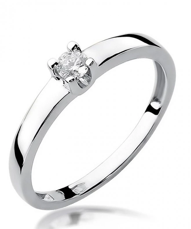 Bonore - White Gold 585 - Diamond 0,08 ct ring 108888