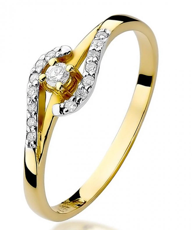 Bonore - Gold 585 - Diamond 0,04 ct ring 85157