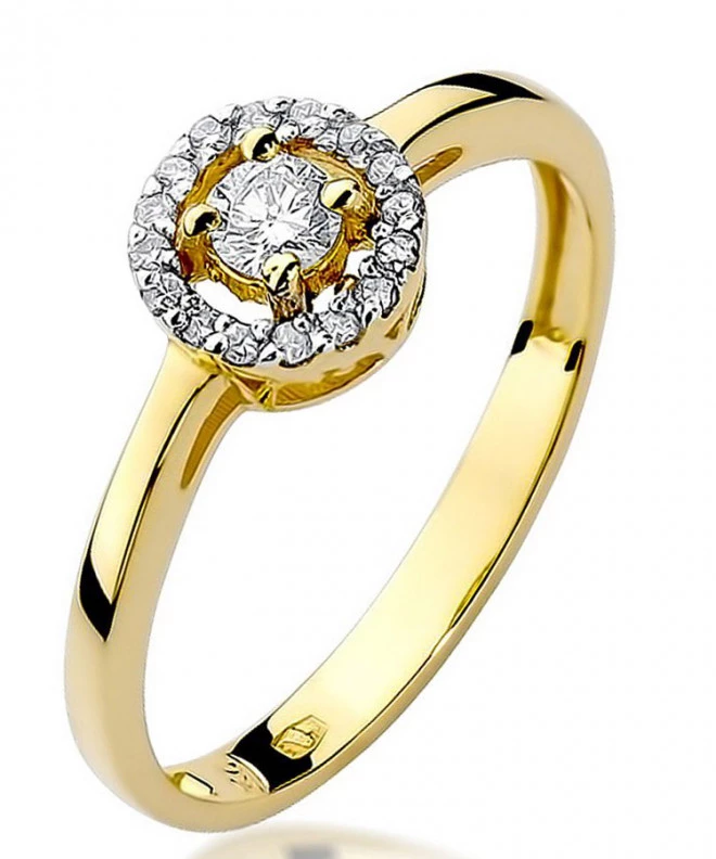 Bonore - Gold 585 - Diamond 0,12 ct ring 86193