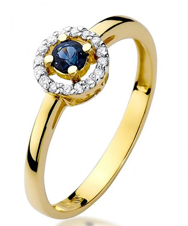 Bonore - Gold 585 - Sapphire 0,15 ct ring 97486