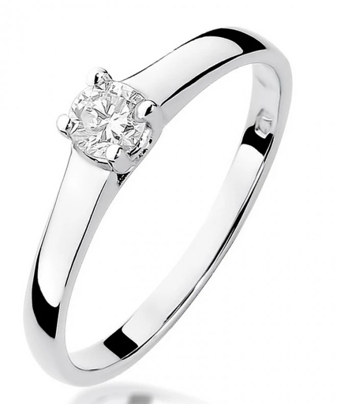 Bonore - White Gold 585 - Diamond 0,2 ct ring 112041