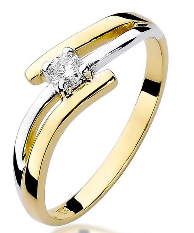Bonore - Gold 585 - Diamond 0,1 ct ring 83123