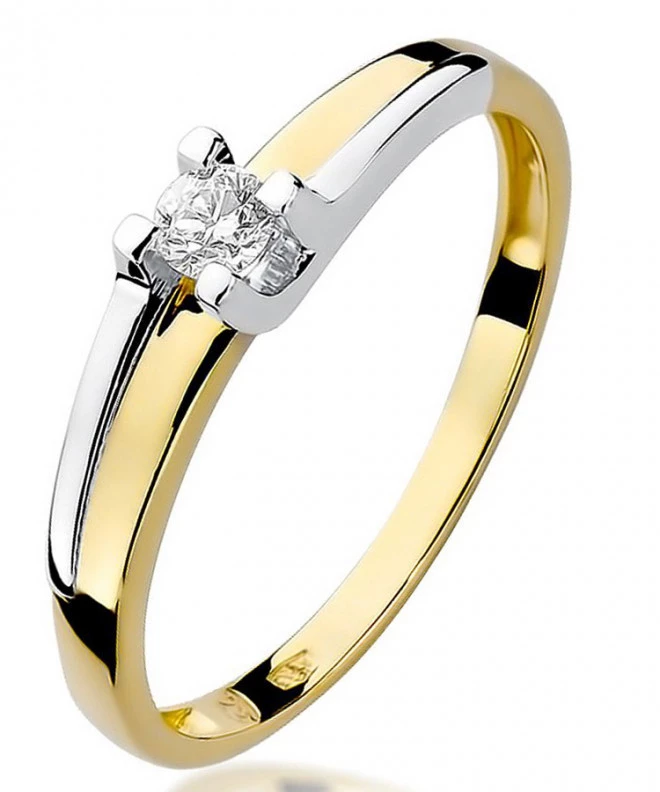 Bonore - Gold 585 - Diamond 0,12 ct ring 85158