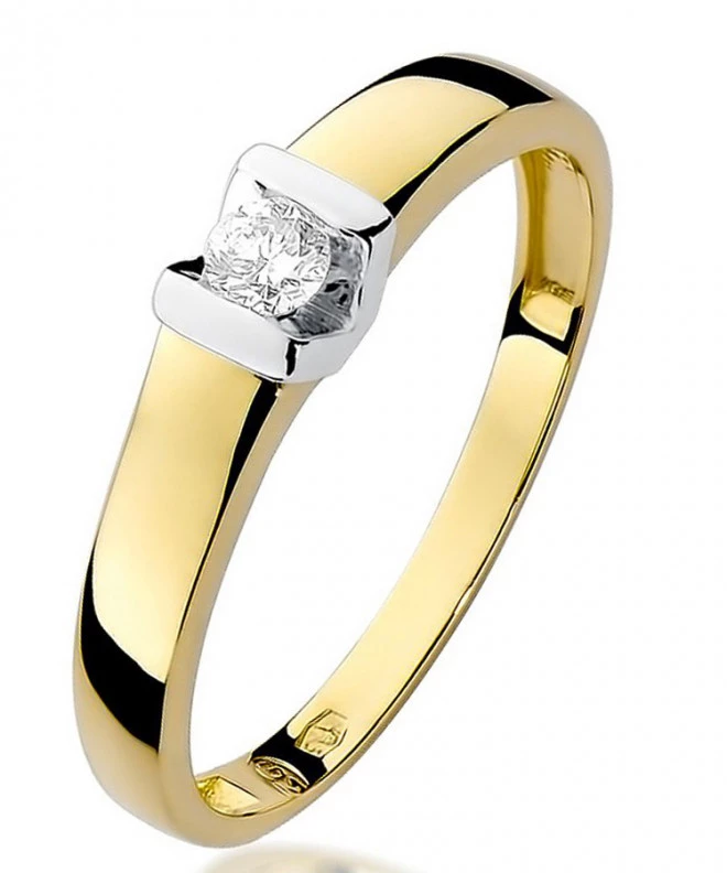 Bonore - Gold 585 - Diamond 0,1 ct ring 84113