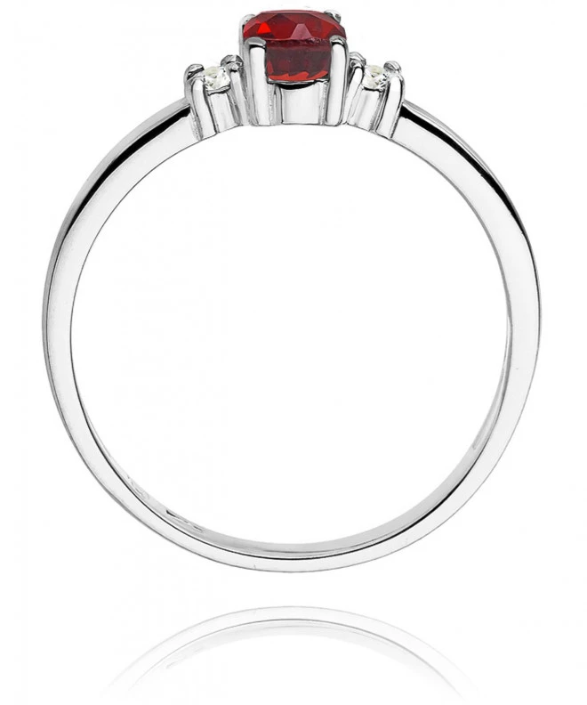 Bonore - White Gold 585 - Ruby 0,6 ct ring 121365
