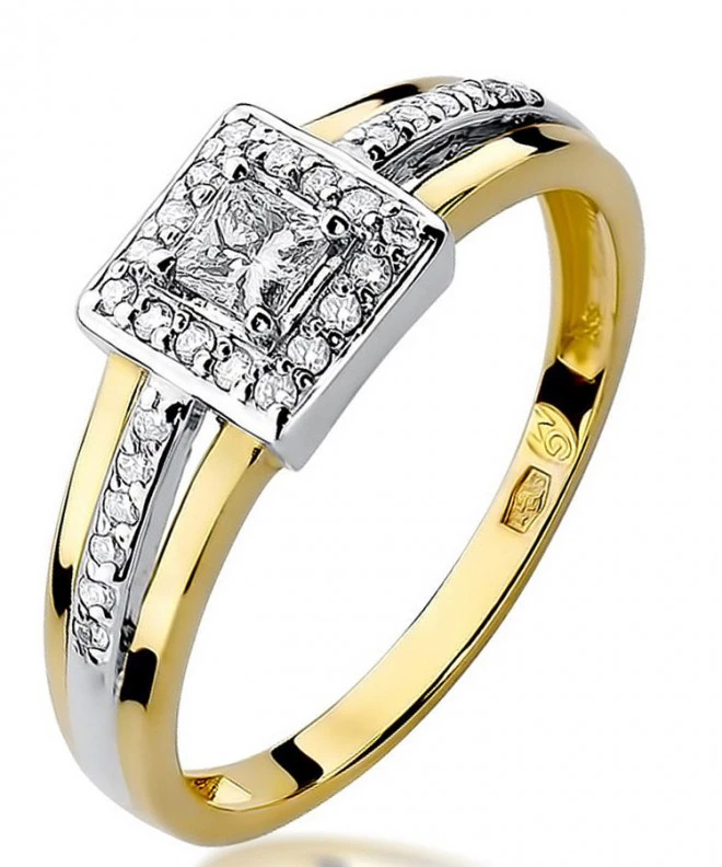 Bonore - Gold 585 - Diamond 0,15 ct ring 89258