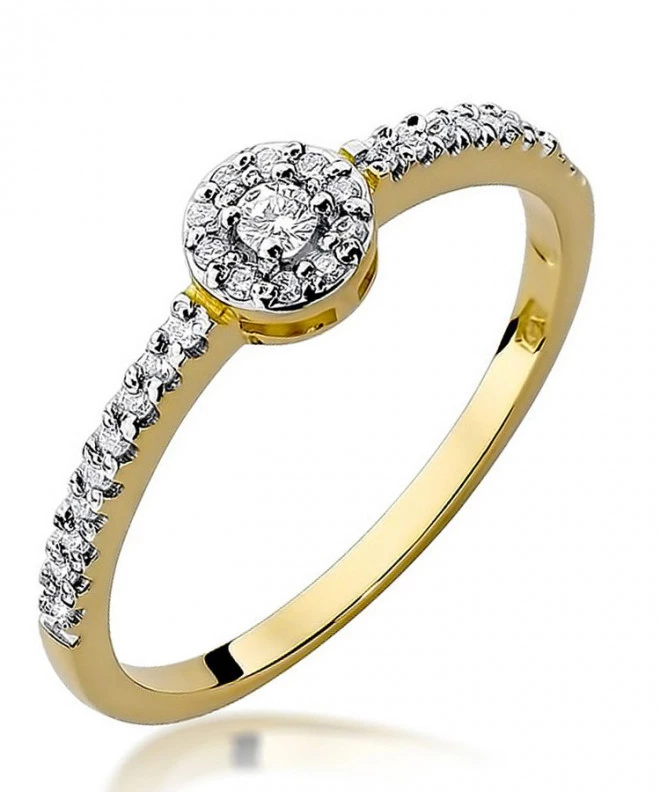Bonore - Gold 585 - Diamond 0,05 ct ring 86202