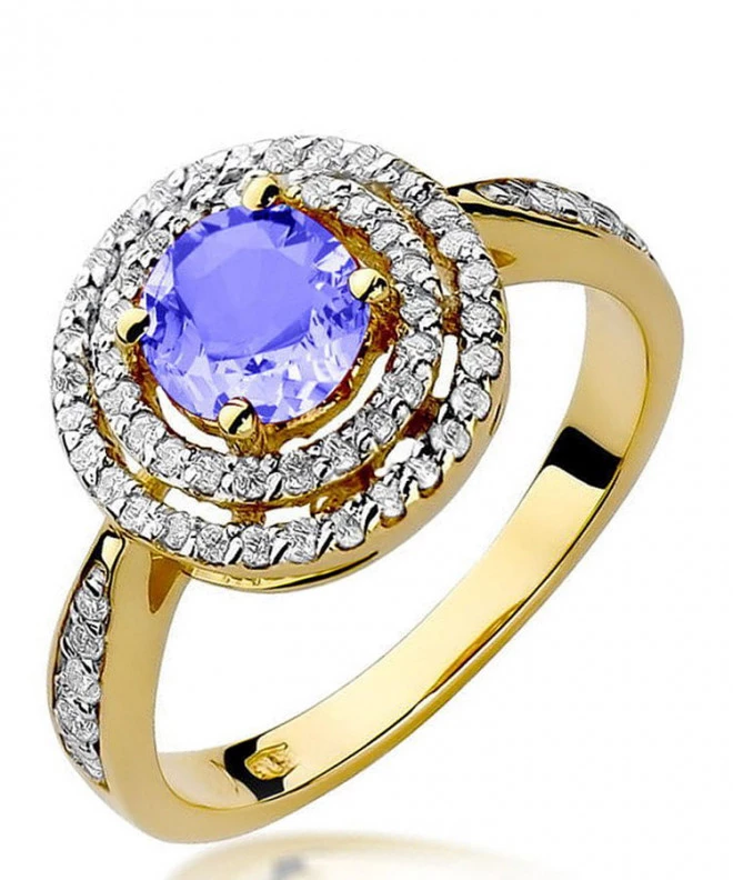 Bonore - Gold 585 - Tanzanite 0,7 ct ring 99648
