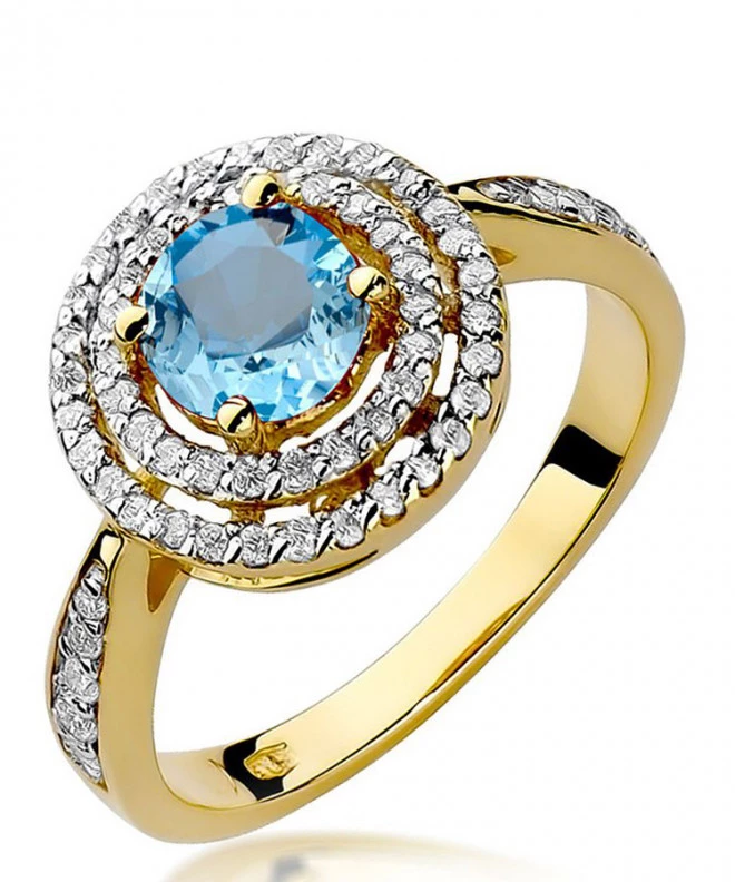 Bonore - Gold 585 - Topaz 0,8 ct ring 101695