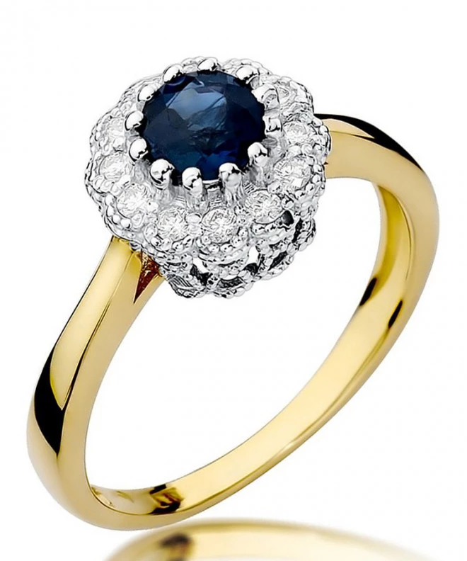 Bonore - Gold 585 - Sapphire 0,5 ct ring 97490