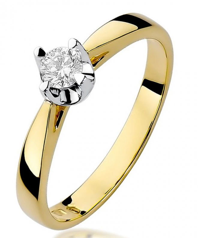 Bonore - Gold 585 - Diamond 0,2 ct ring 87196