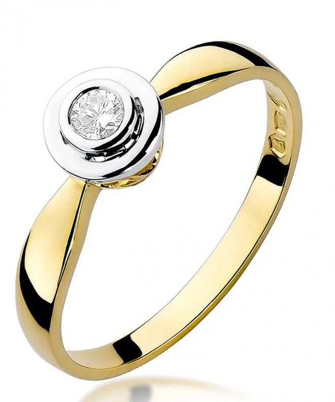Bonore - Gold 585 - Diamond 0,1 ct ring 84120