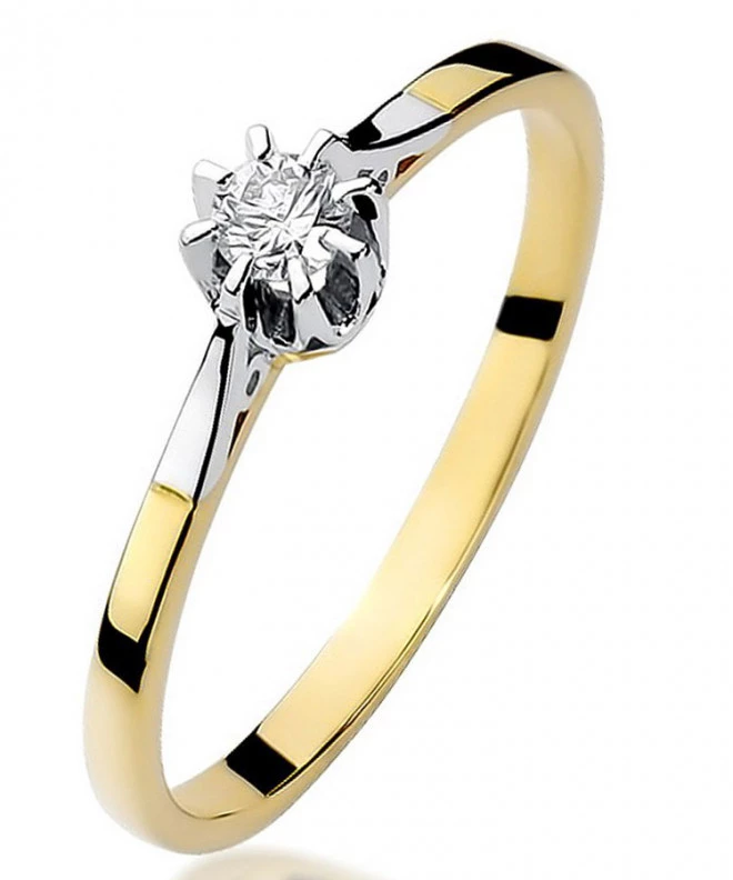 Bonore - Gold 585 - Diamond 0,08 ct ring 83096
