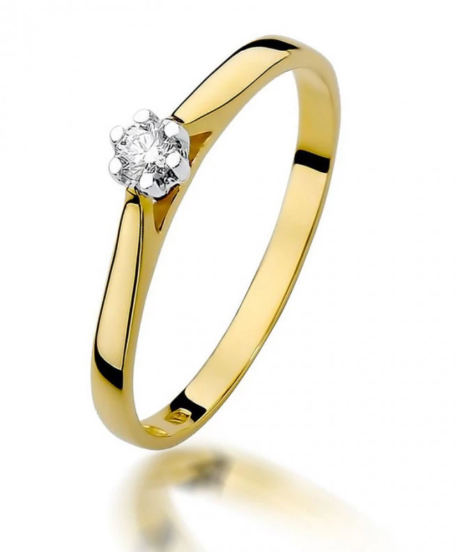 Bonore - Gold 585 - Diamond 0,09 ct ring 84122