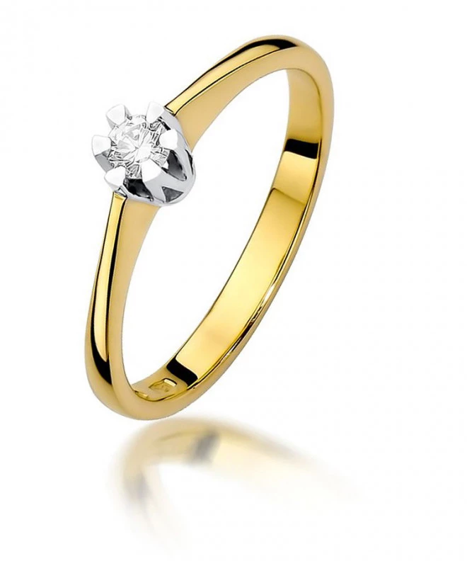 Bonore - Gold 585 - Diamond 0,1 ct ring 84124