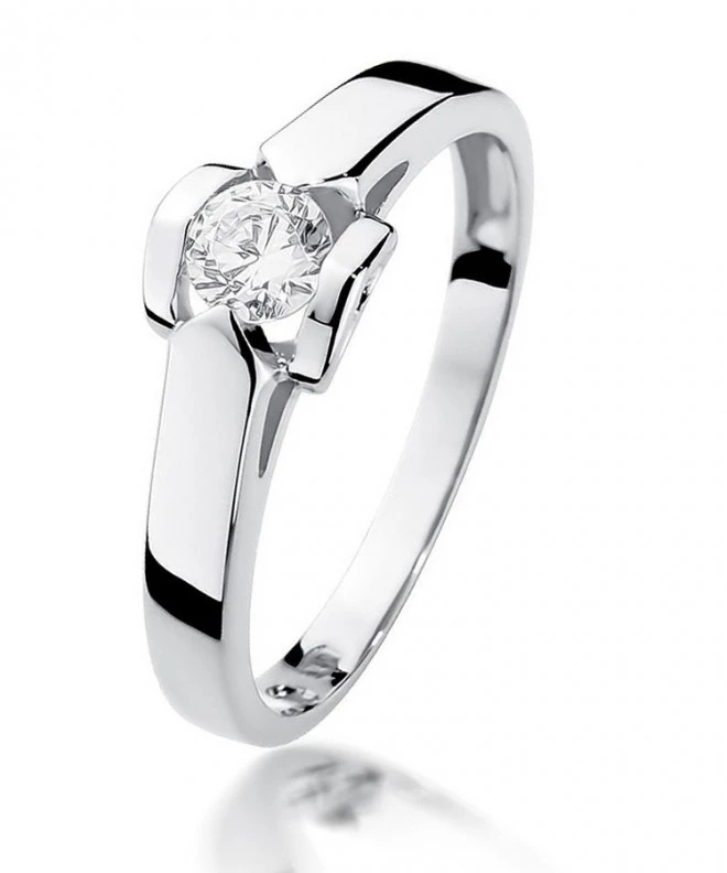 Bonore - White Gold 585 - Diamond 0,3 ct ring 115113