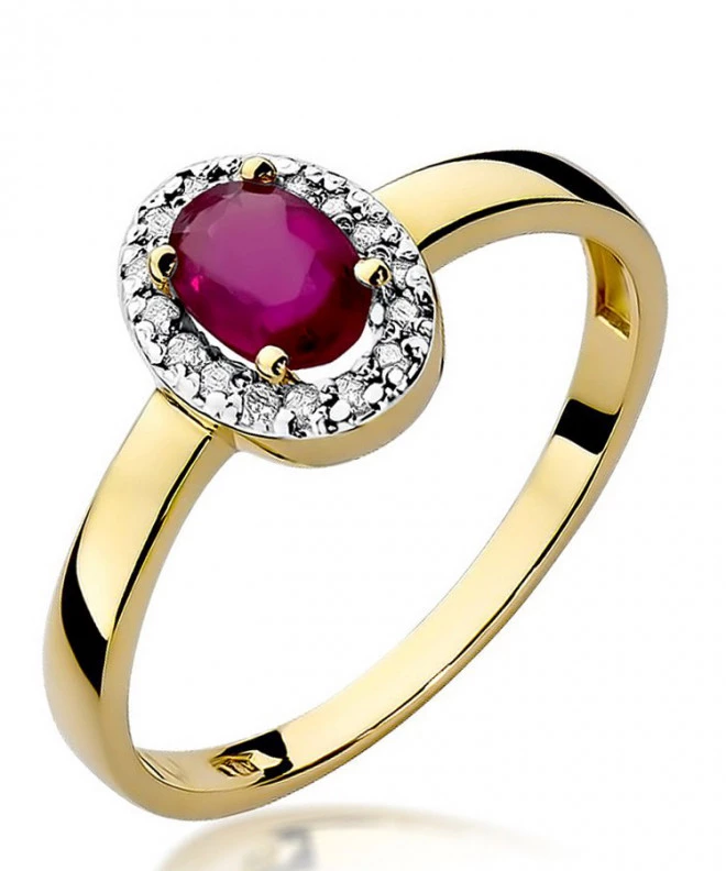 Bonore - Gold 585 - Ruby 0,6 ct ring 95454